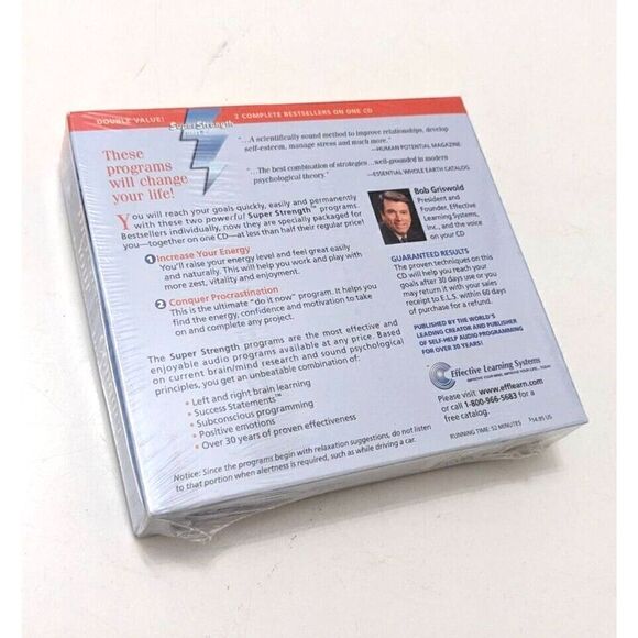 Super Strength INCREASE ENERGY + CONQUER PROCRASTINATION Audio CD - Picture 2 of 3